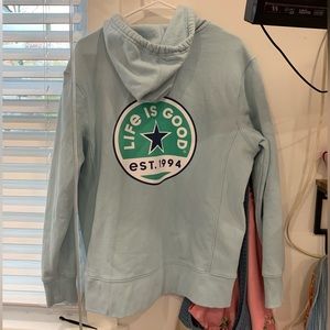 life is good zip up hoodie